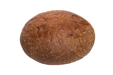 Beyaz arka planda taze çavdar ekmeği