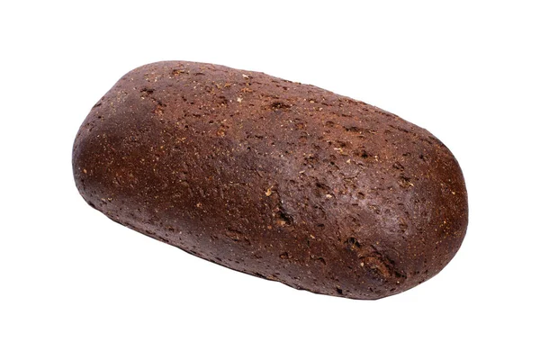 Beyaz arka planda taze çavdar ekmeği