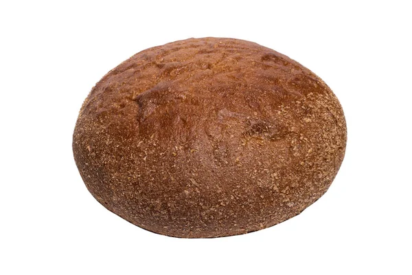 Beyaz arka planda taze çavdar ekmeği