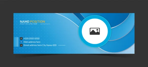 Şirket E- posta İmza ve afiş, Poster şablonu tasarımı