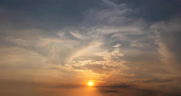 Ηλιοβασίλεμα Του Ουρανού Και Σύννεφα Royalty Free Εικόνες Αρχείου
