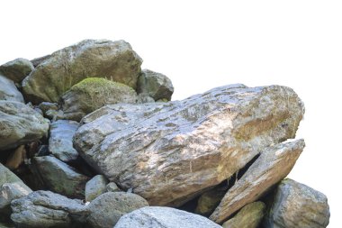 Rocky cliff isolated on a white background clipart