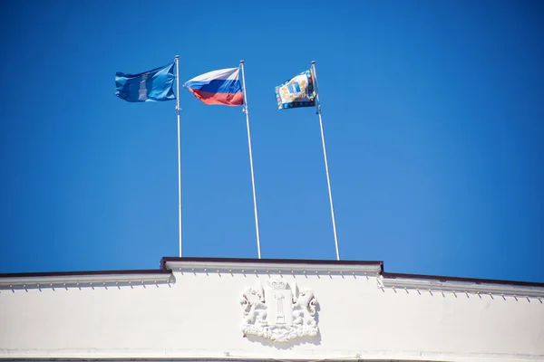 the flag of Russia and the Ulyanovsk region
