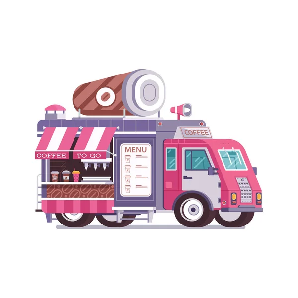 Street Food Café Van — Image vectorielle