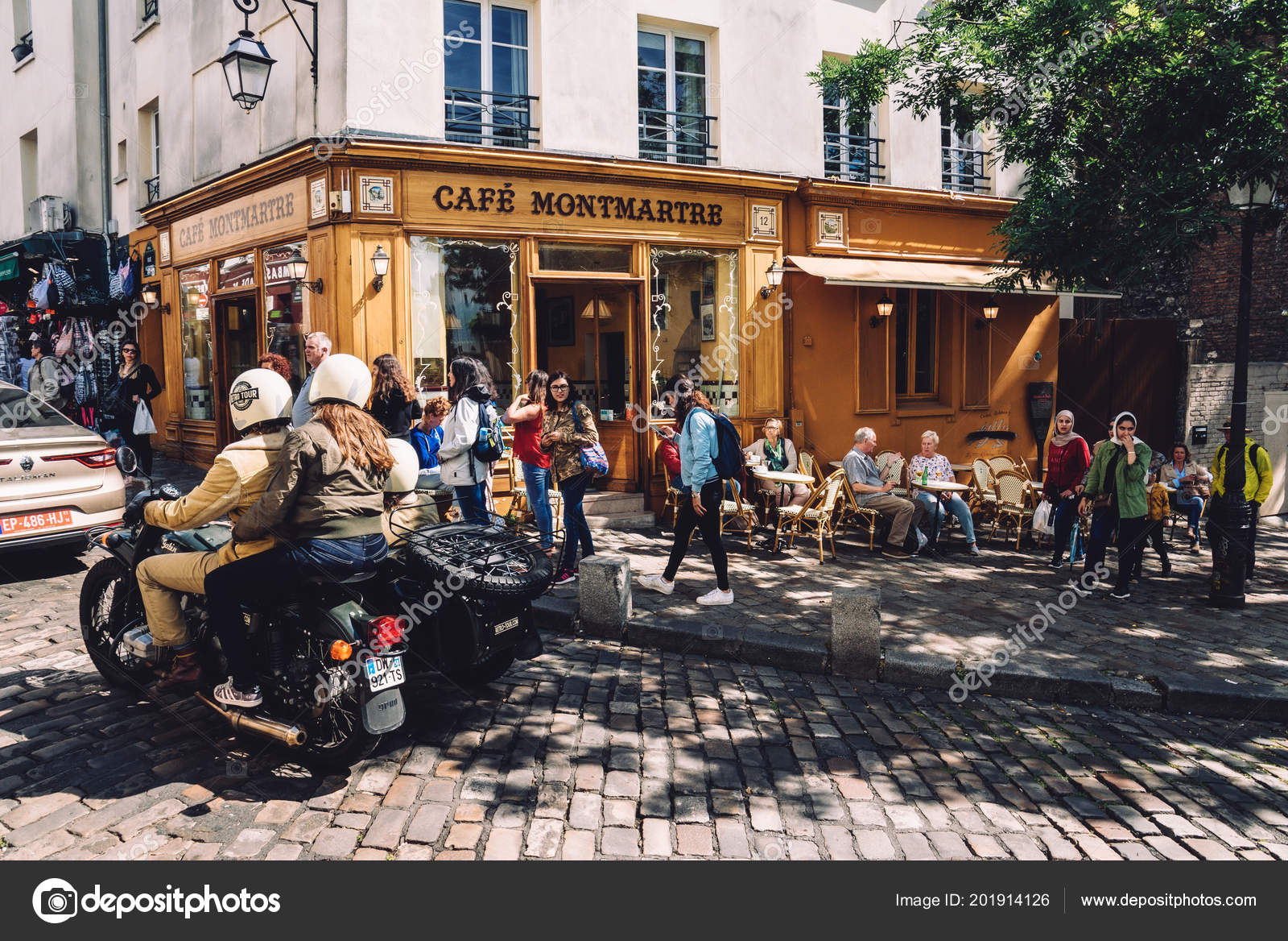 Moinho De Vento Velho Montmartre Paris França Foto Editorial