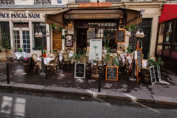 La Maison de Verlaine, fransk restaurant. – stockfoto