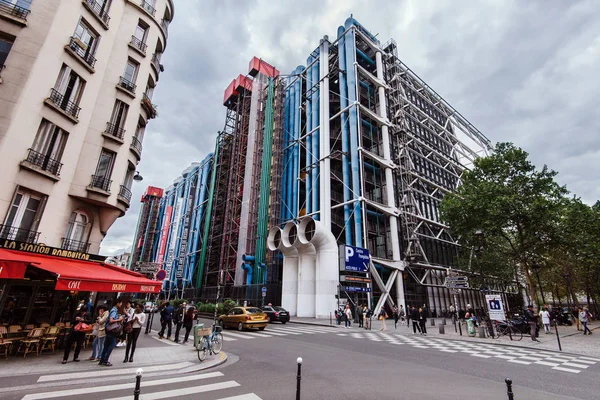 Centrum Georges Pompidou budova v Paříži — Stock fotografie