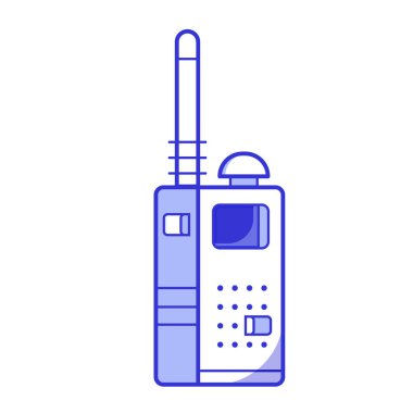 Taşınabilir alıcı verici veya radyo Icon Set