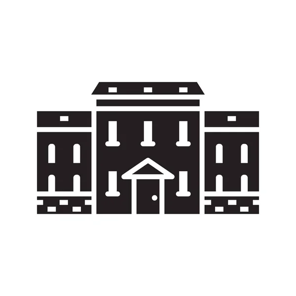 Emblème ou logo de la maison de ville anglaise — Image vectorielle