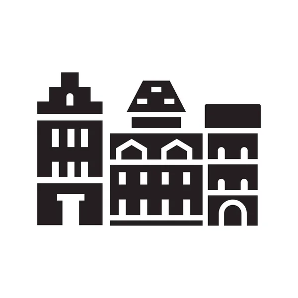 Logotype historique de la ville Europe — Image vectorielle