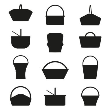 Piknik sepetleri Silhouettes