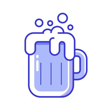 Köpüklü bira cam kutsal kişilerin resmi