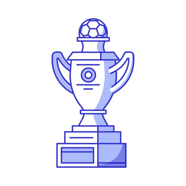 Football or Soccer Trophy Cup Icon — Stock Vector