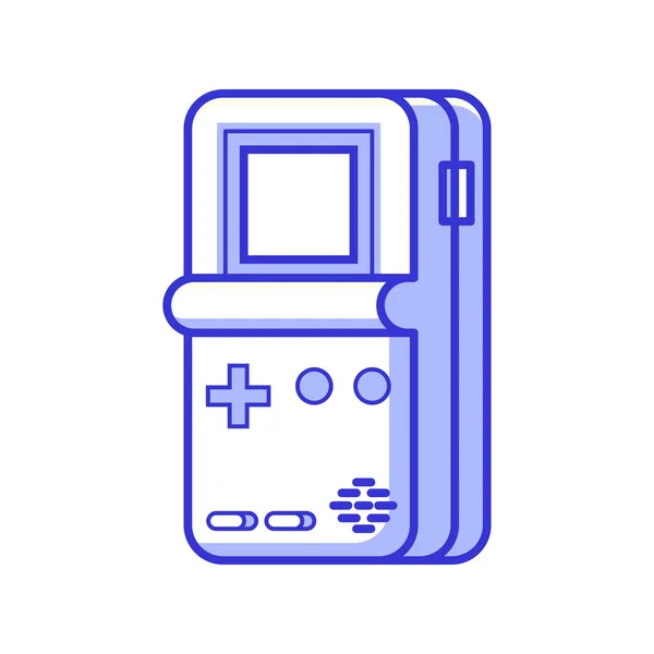 Consola electrónica Retro Brick Game — Vector de stock