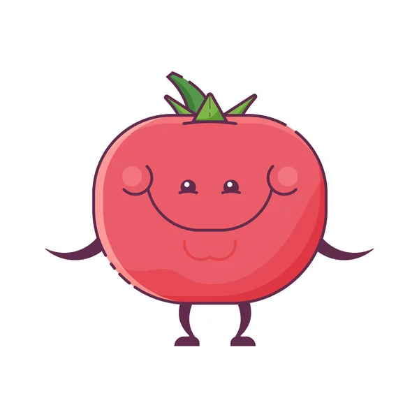 Tomato Vegetable Character Mascot — Stock Vector