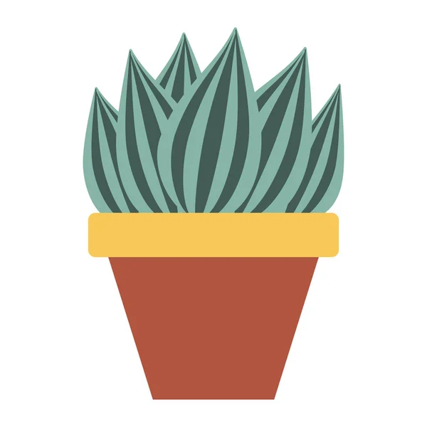 Inicio Cactus Icono — Vector de stock