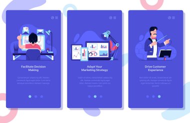 Online pazarlama konsept çizimler