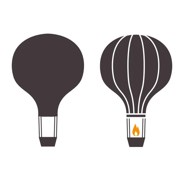 Globos de aire Esquema de emblemas — Vector de stock