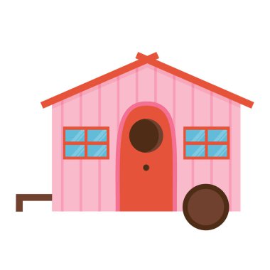 Karikatür kuş evi simgesi