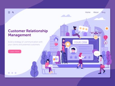 CRM hizmet açılış sayfası