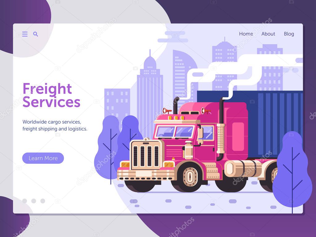 Freight Cargo Service Website Template