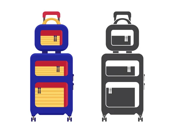 Ikona cestovního kufříku — Stockový vektor
