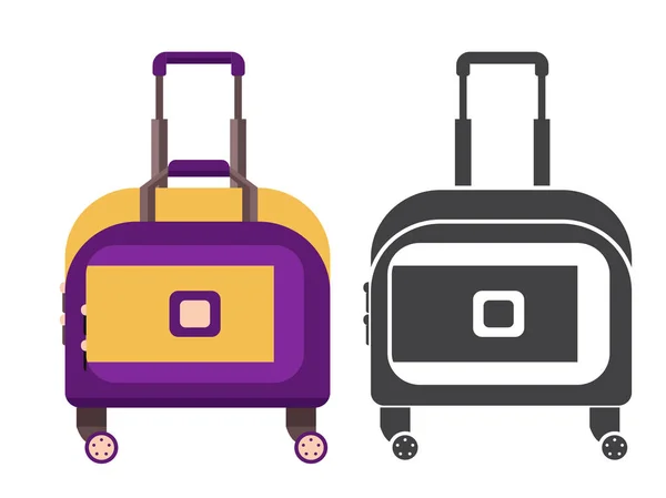 Travel Suitcase Icon — Stock Vector