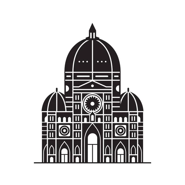 Florence Duomo Icon — Stock Vector