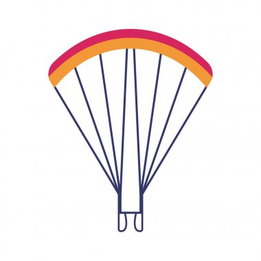 Skydiving Yamaç Paraşütü Simgesi