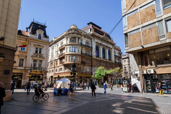 Knez Mihailova Street in Belgrado — Stockfoto