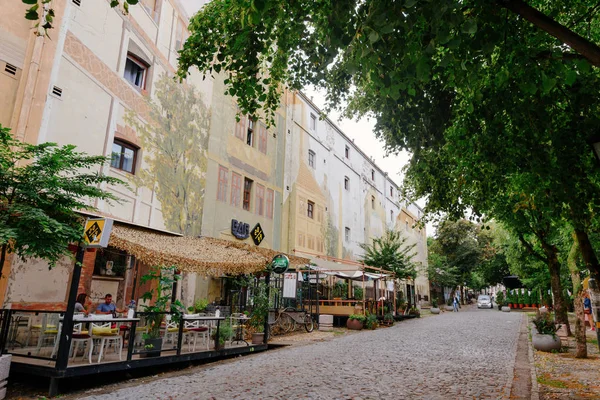 Skadarlija Bohemian Historic Street in Belgrade — Stock Photo, Image