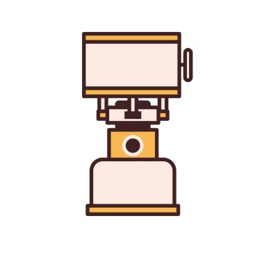 Kamp gaz soba simgesi