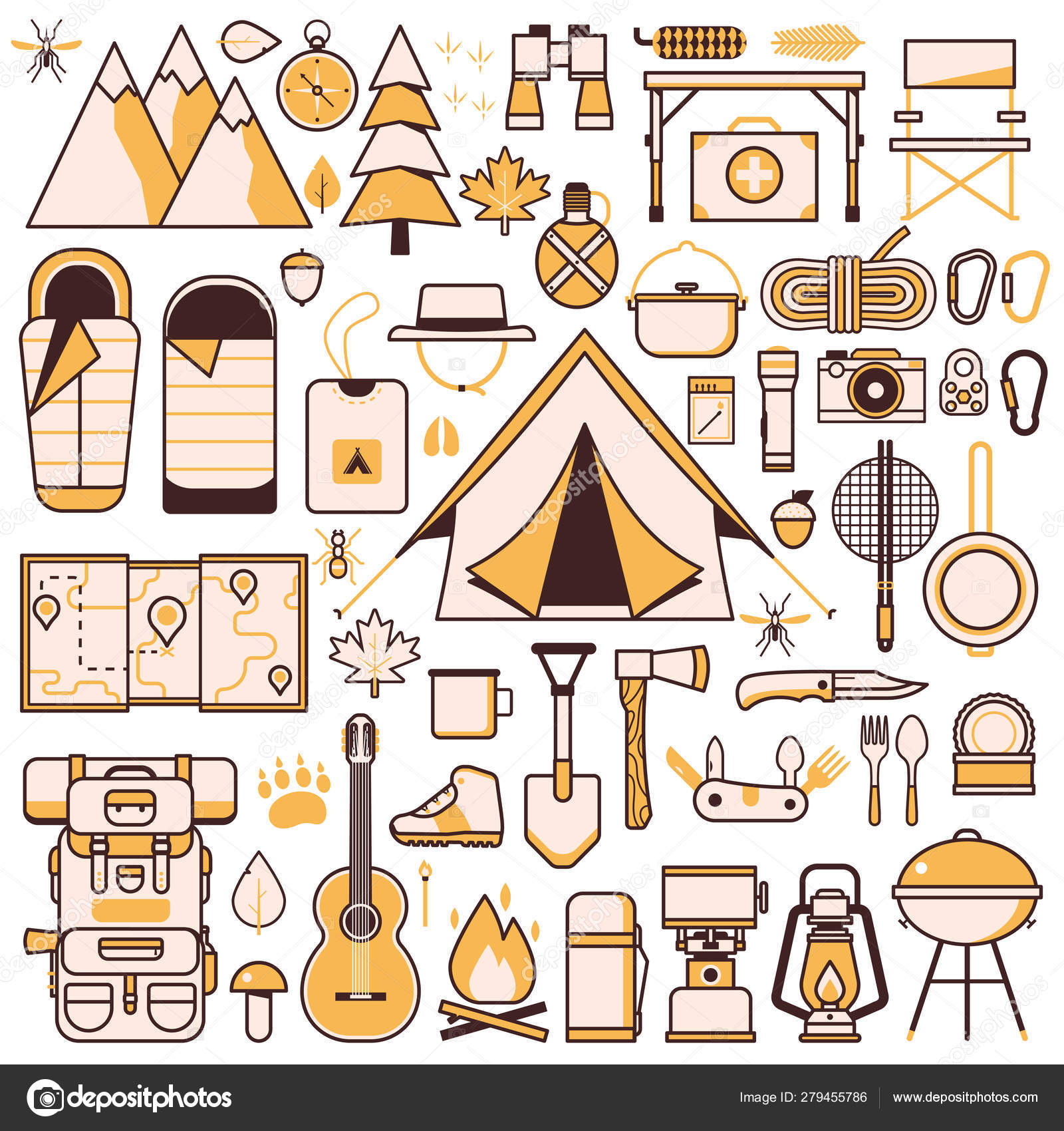 https://st4.depositphotos.com/7723892/27945/v/1600/depositphotos_279455786-stock-illustration-camping-and-hiking-equipment-design.jpg
