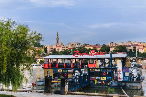 Zappa Barka River Barge Nightclub in Belgrade — Stock Photo, Image