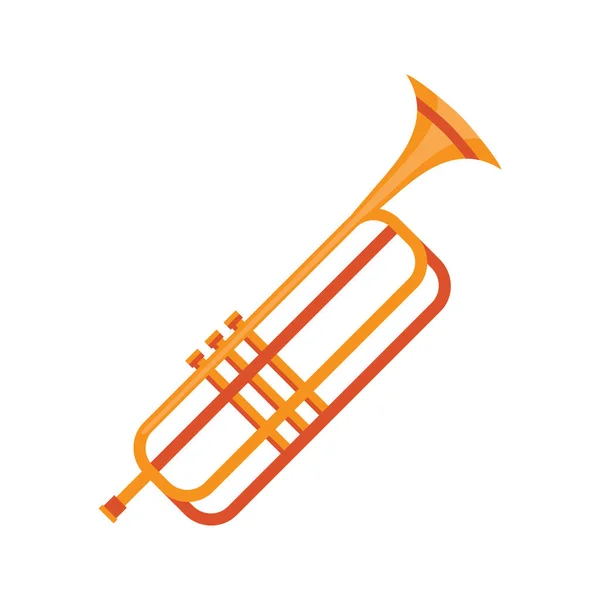 Mexický hudební nástroj Mariachi Trumpet — Stockový vektor