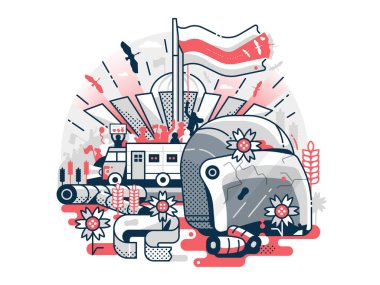 Belarus Özgürlük Çizgi Sanatındaki Resimleri Protesto Etti