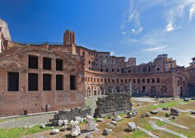 Trajan's Market (Markets of Trajan) , a large complex of ruins i clipart