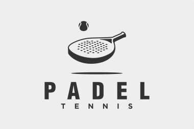 Modern minimalist tarzda Padel logosu