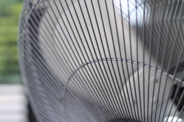 Closeup Çelik fan. Seçici Odak