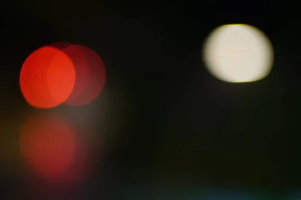 Renkli Bokeh soyut Arka plan trafiği. Kasıtlı Bulanıklaştırma def