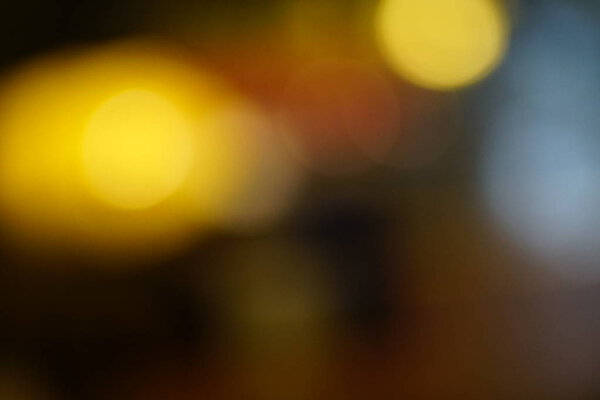 Colorful Bokeh abstract Background traffic. Intentional Blur defocus