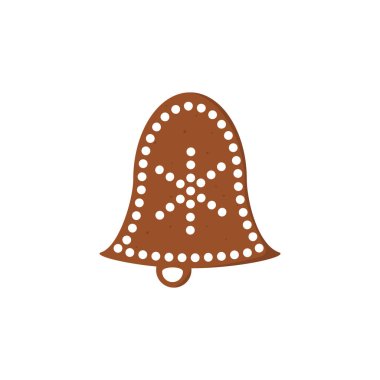 Gingerbread Noel kurabiyeleri. komik bir şekilde dekore edilmiş gingerbread şekil