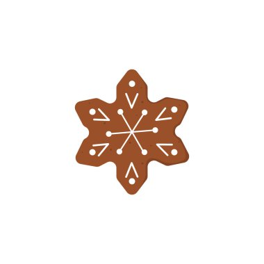 Gingerbread Noel kurabiyeleri. komik bir şekilde dekore edilmiş gingerbread şekil