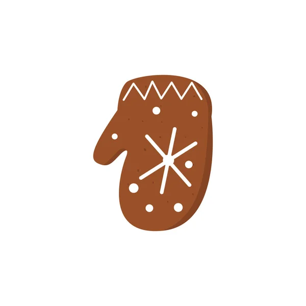 Peperkoek kerstkoekjes. grappige ingerichte peperkoek figuur — Stockvector