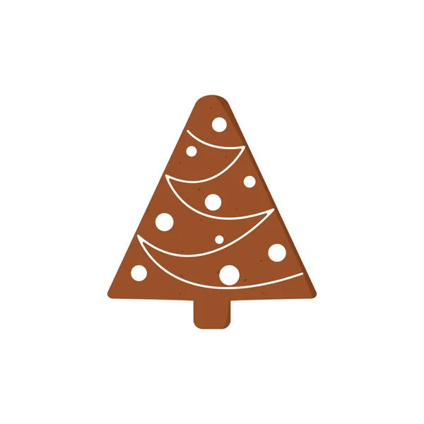 姜饼圣诞饼干。有趣的装饰姜饼图 — 图库矢量图片