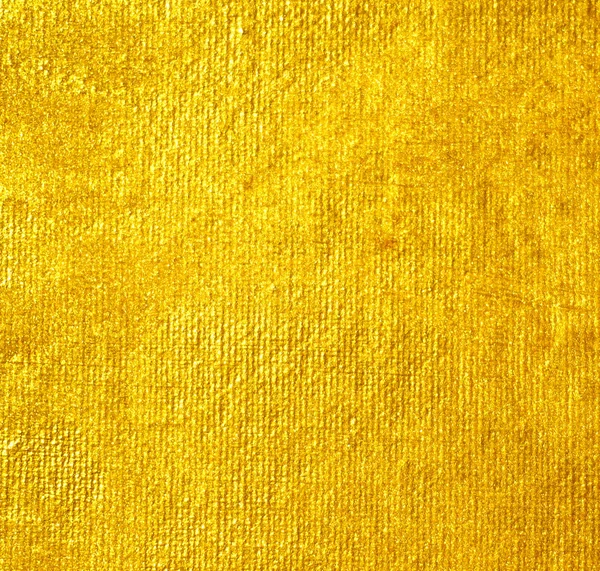 光沢のある黄色葉金箔テクスチャ背景 — ストック写真