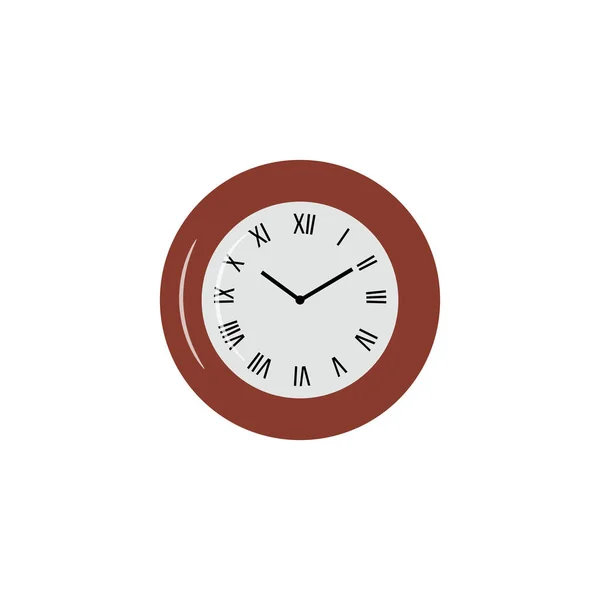 Uhr Symbol Trendigen Flachen Stil Isoliert Auf Dem Hintergrund Clock — Stockvektor