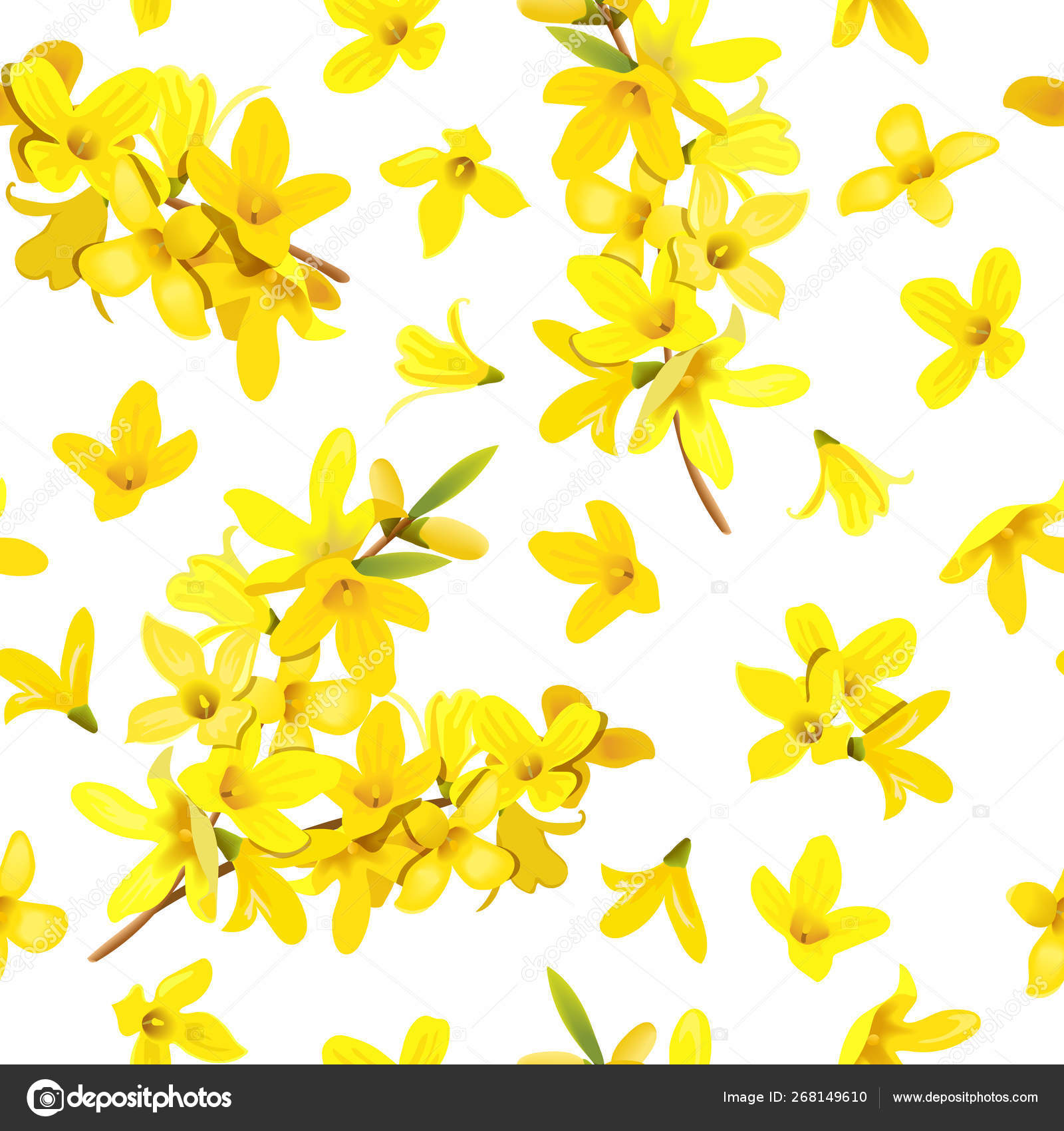 Golden Bell Seamless Pattern Forsythia Suspensa Easter Tree Spring Branch With Blossoming Yellow Flowers Vector Illustration Stock Vector C Everilda Mary Gmail Com Golden Bell Seamless Pattern Forsythia Suspensa Easter Tree Spring Branch With Blossoming Yellow Flowers Vector Illustration Stock Vector C Everilda Mary Gmail Com