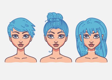 Tip-in Bayan saç modelleri.