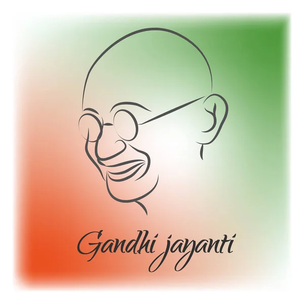 Abstrato Agradável Bonito Para Gandhi Jayanti Com Ilustração Design Agradável — Vetor de Stock